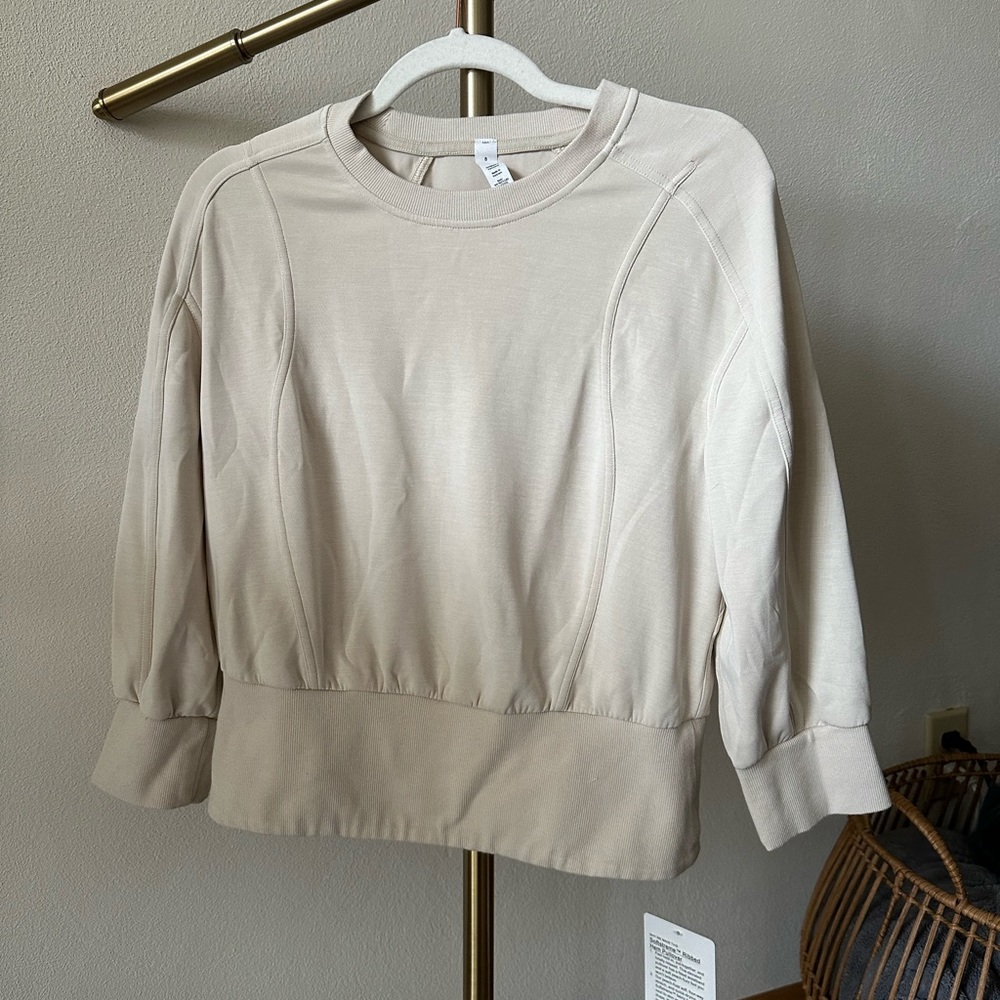 COPY - Lululemon Softstreme Ribbed Hem Pullover size 8